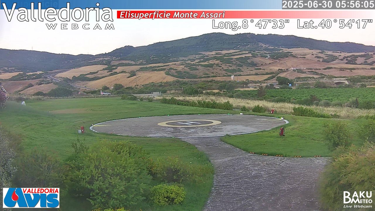 time-lapse frame, Valledoria webcam
