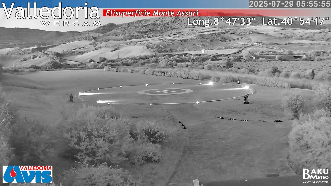 time-lapse frame, Valledoria webcam