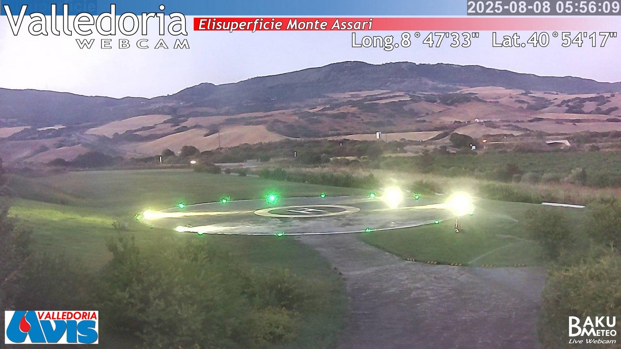 time-lapse frame, Valledoria webcam