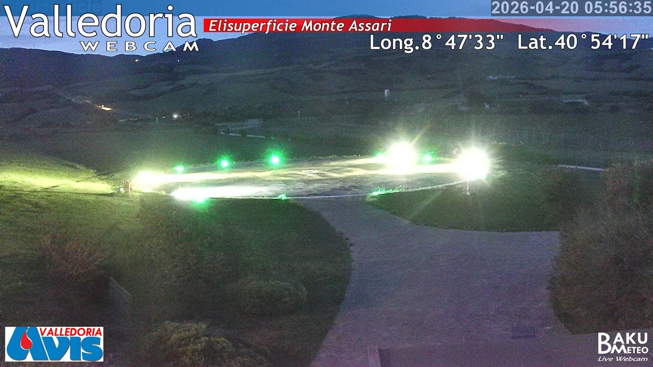 time-lapse frame, Valledoria webcam
