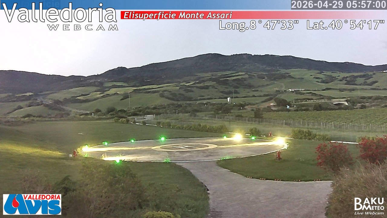 time-lapse frame, Valledoria webcam