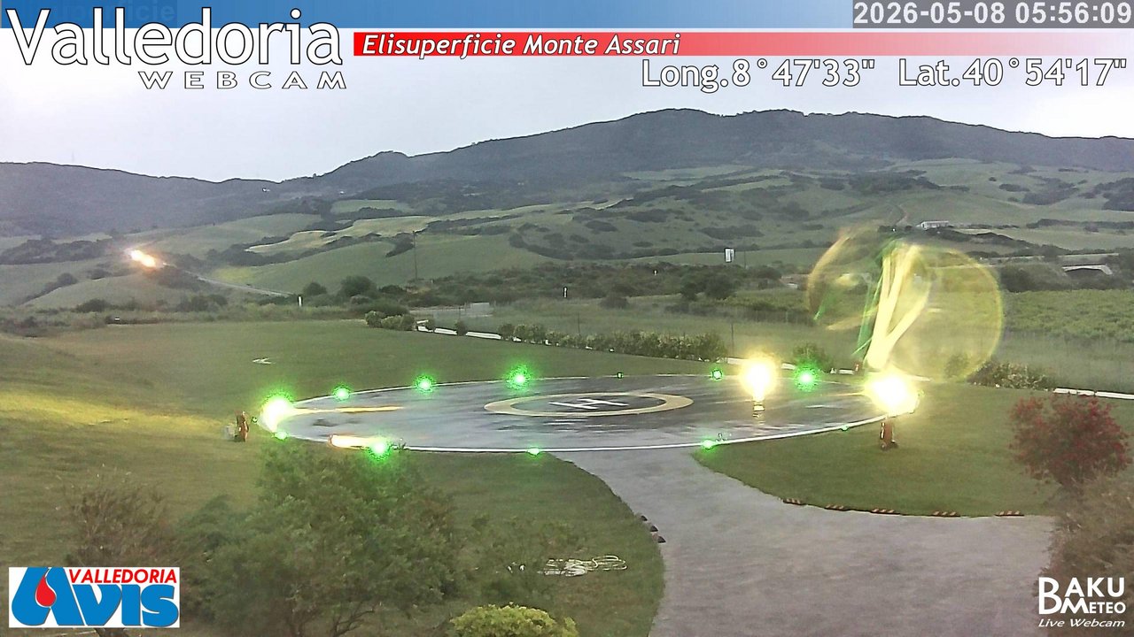 time-lapse frame, Valledoria webcam