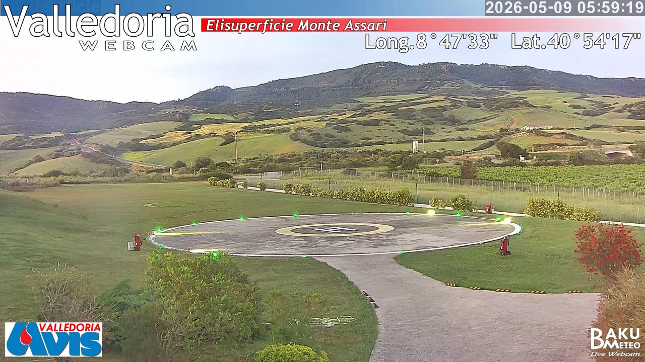 time-lapse frame, Valledoria webcam