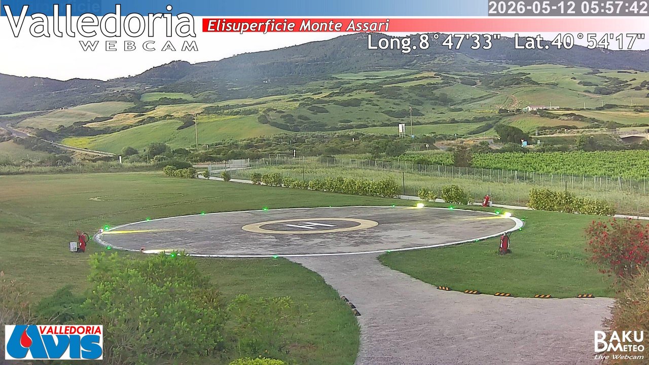 time-lapse frame, Valledoria webcam
