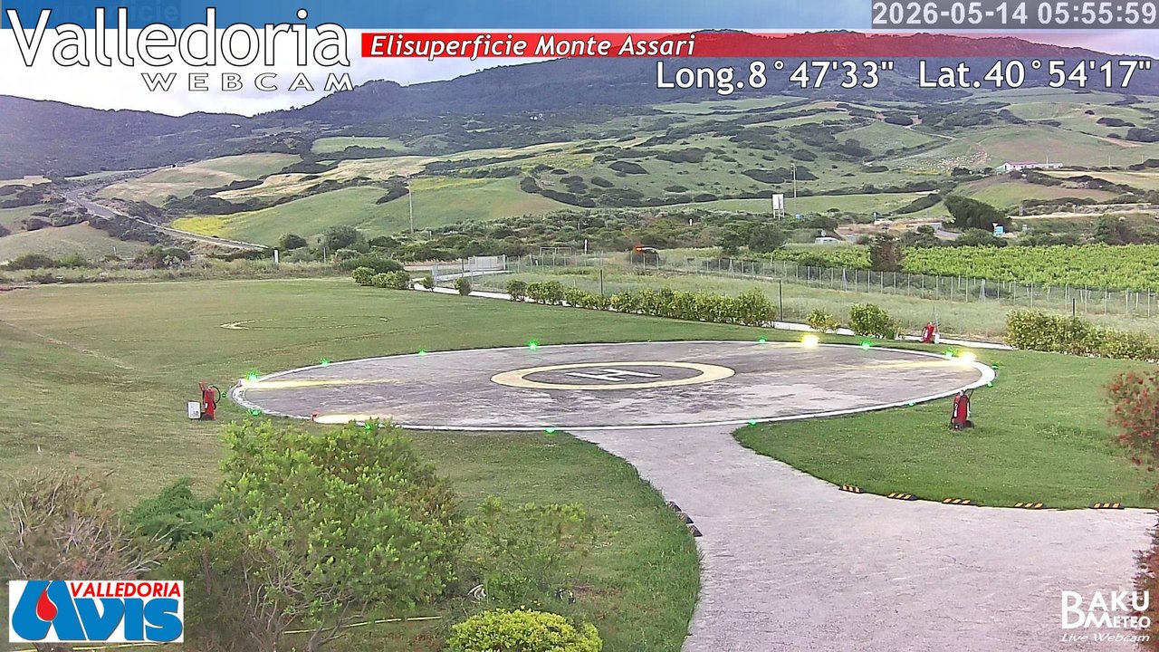time-lapse frame, Valledoria webcam