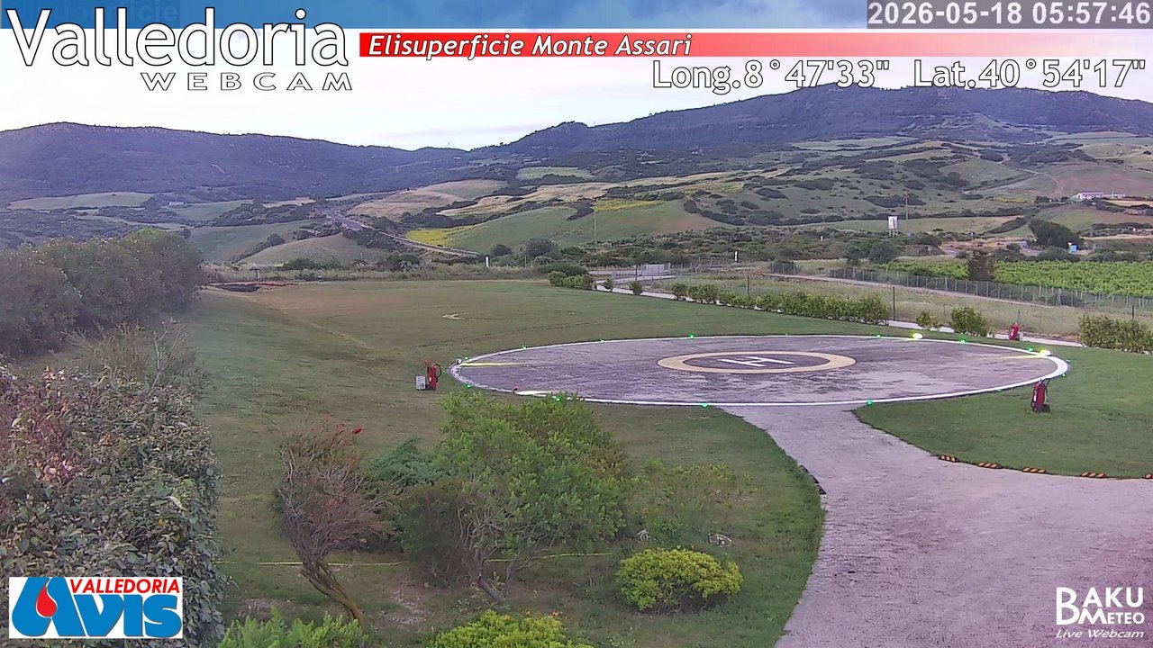 time-lapse frame, Valledoria webcam