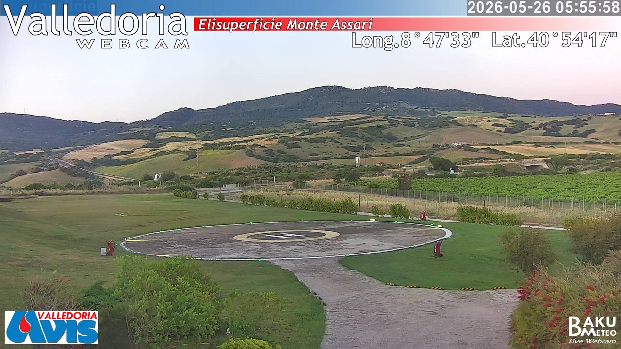 time-lapse frame, Valledoria webcam