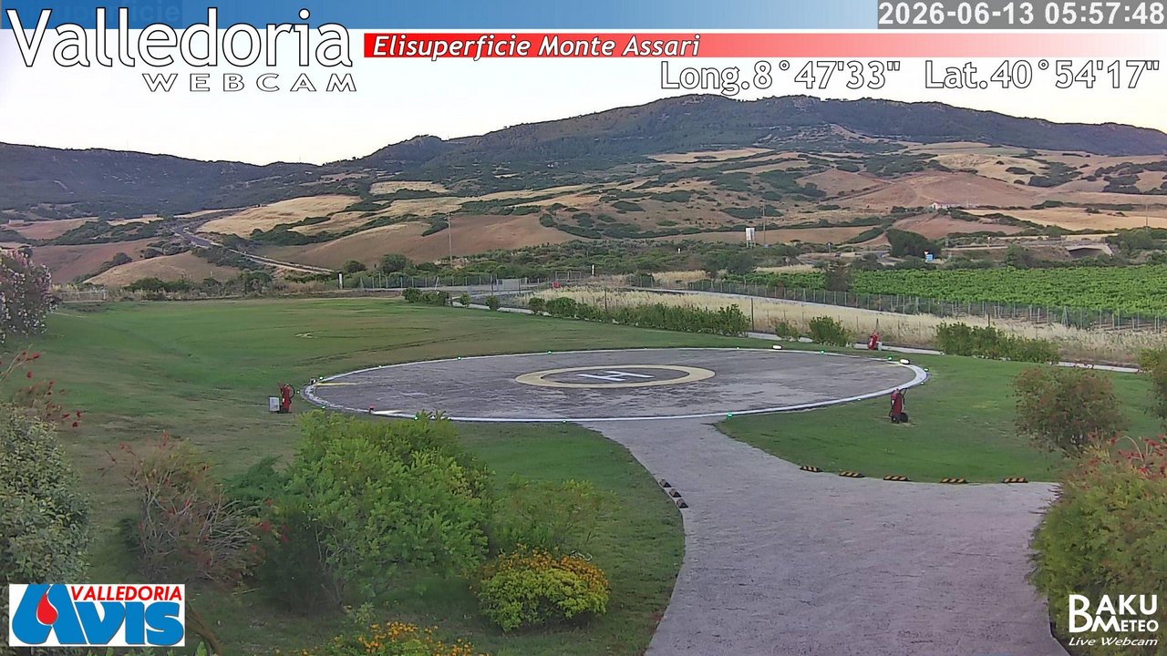time-lapse frame, Valledoria webcam