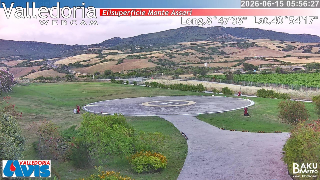 time-lapse frame, Valledoria webcam