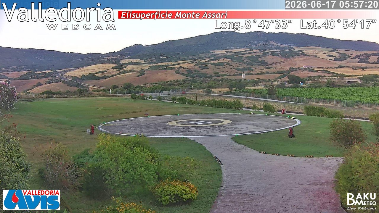 time-lapse frame, Valledoria webcam