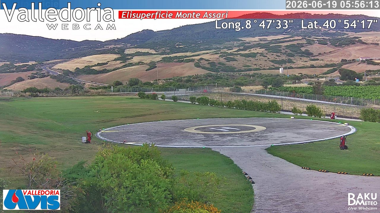 time-lapse frame, Valledoria webcam