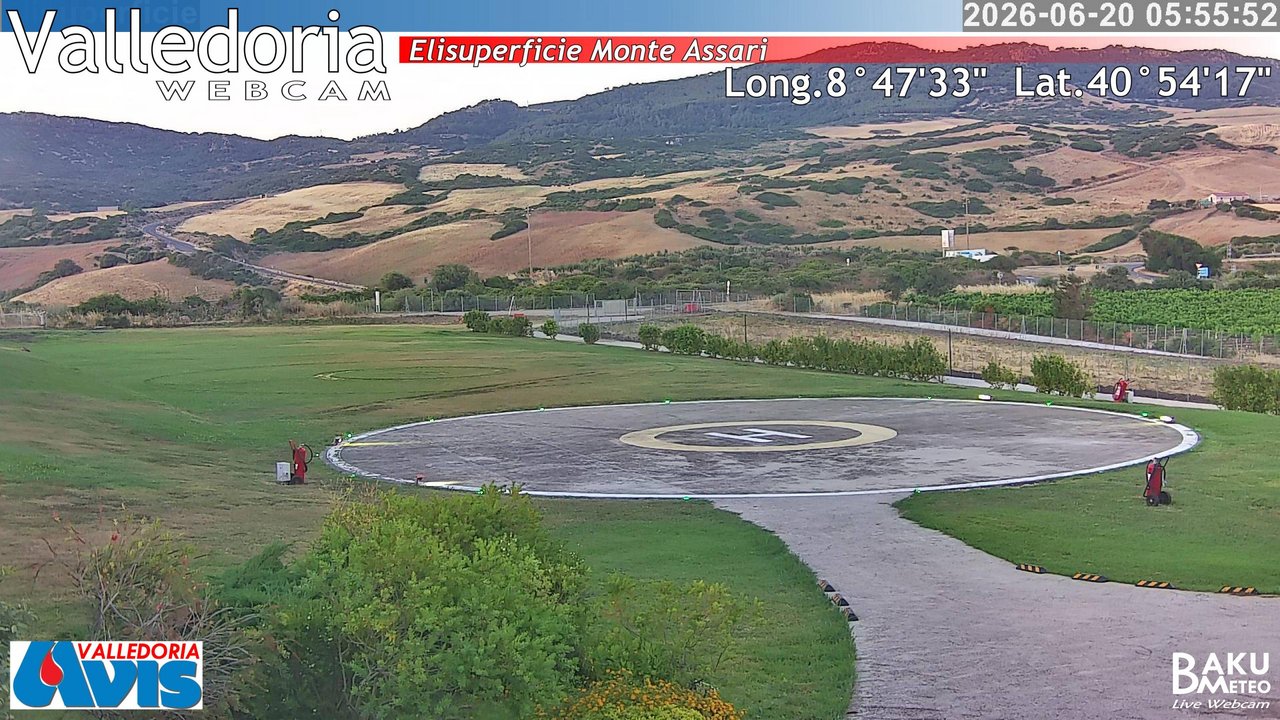 time-lapse frame, Valledoria webcam