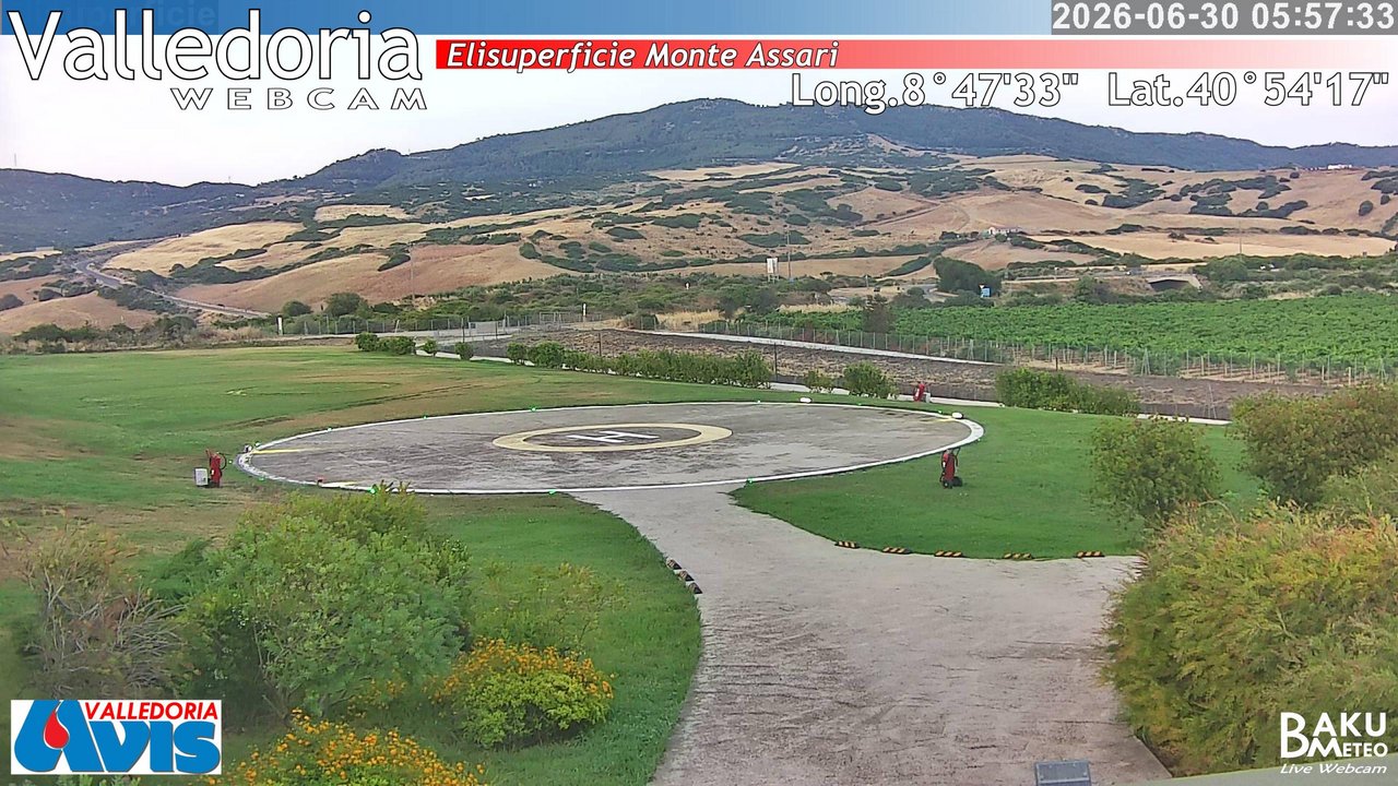 time-lapse frame, Valledoria webcam