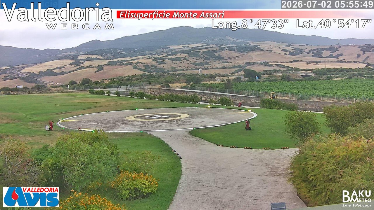 time-lapse frame, Valledoria webcam