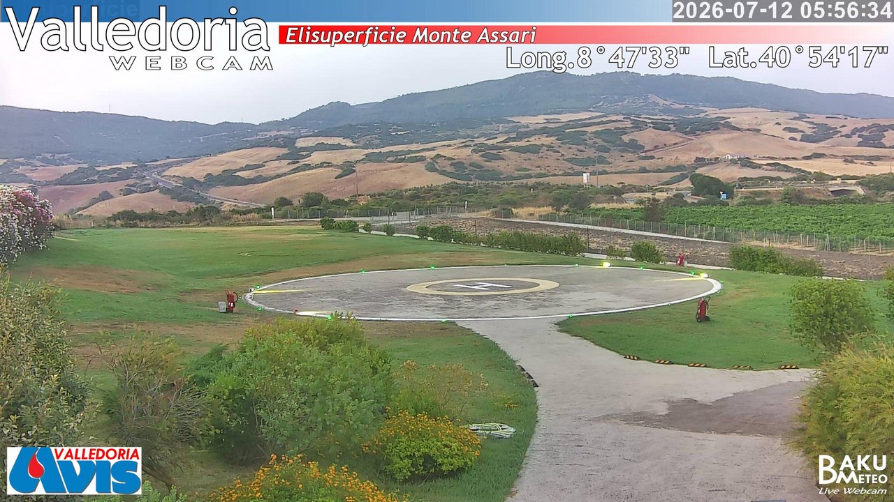 time-lapse frame, Valledoria webcam