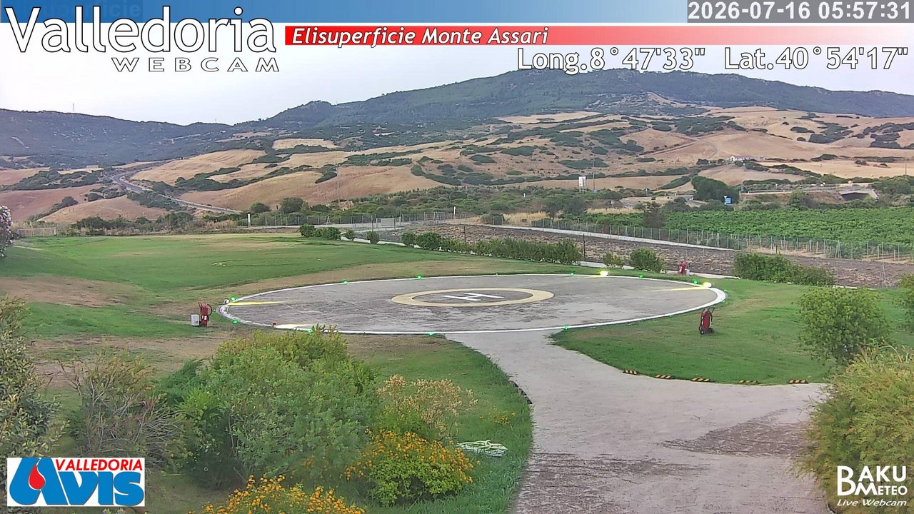 time-lapse frame, Valledoria webcam