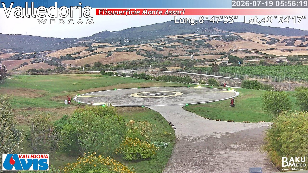 time-lapse frame, Valledoria webcam