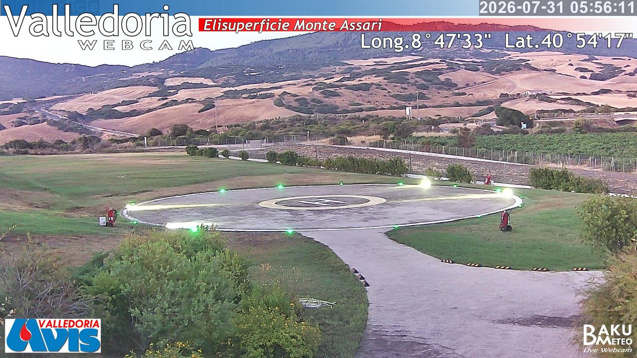time-lapse frame, Valledoria webcam