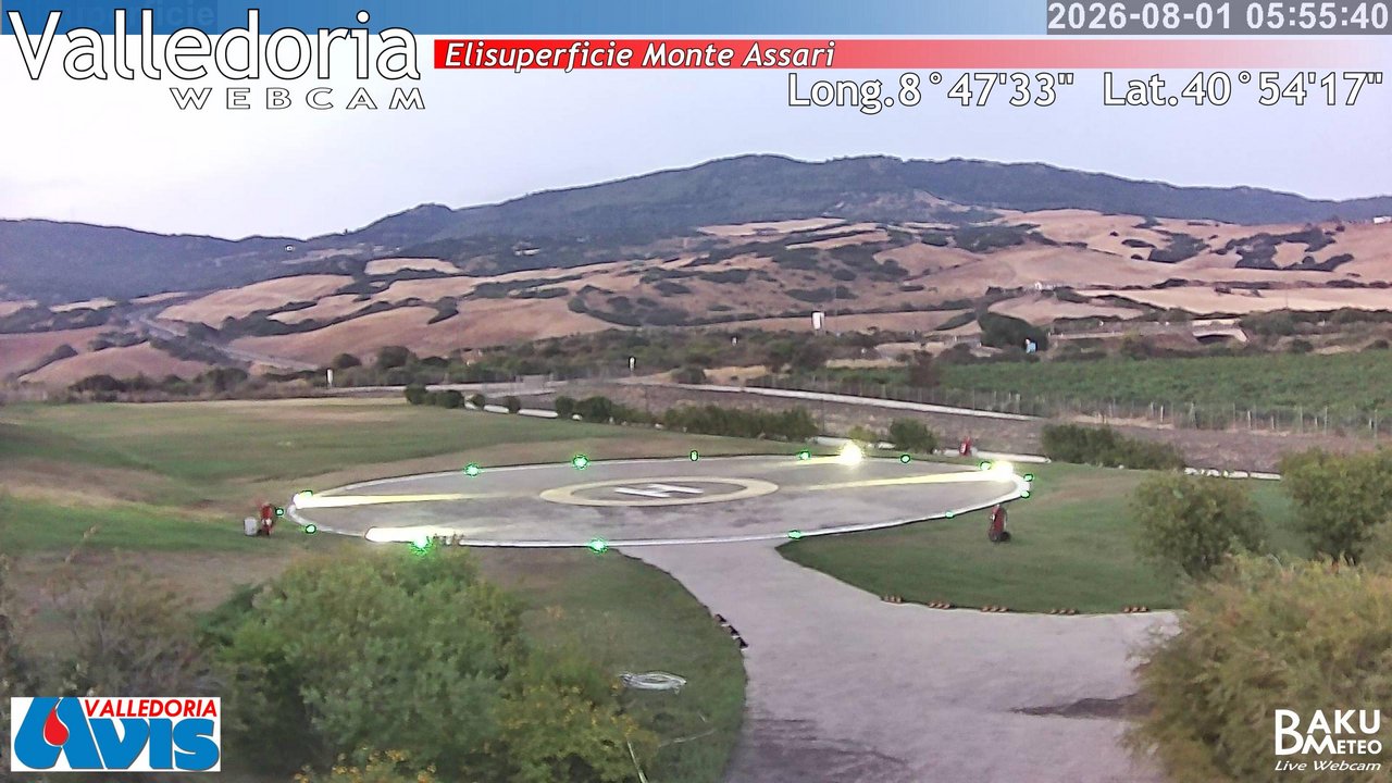 time-lapse frame, Valledoria webcam