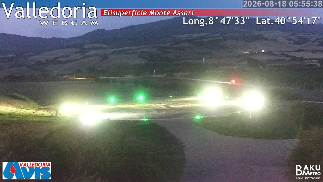 time-lapse frame, Valledoria webcam