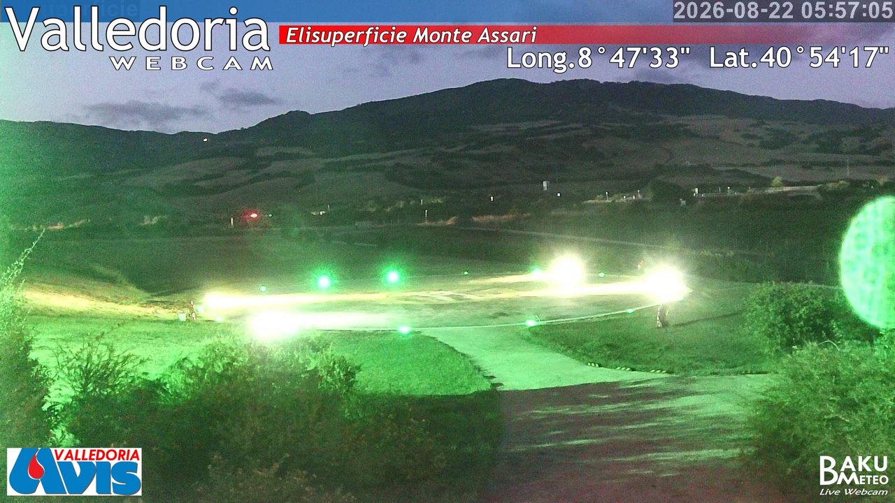 time-lapse frame, Valledoria webcam