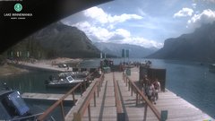 view from Lake Minnewanka on 2026-07-21