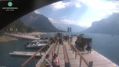 view from Lake Minnewanka on 2026-07-26