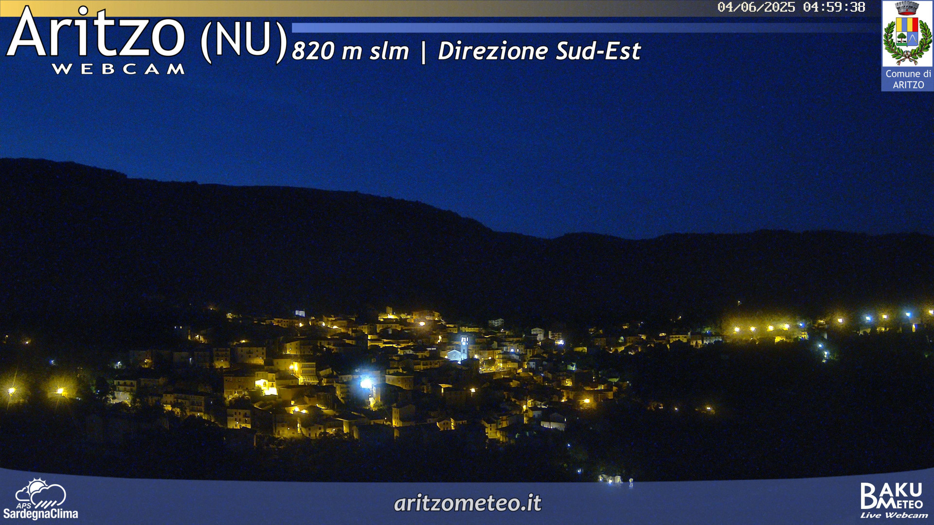 time-lapse frame, Aritzo webcam
