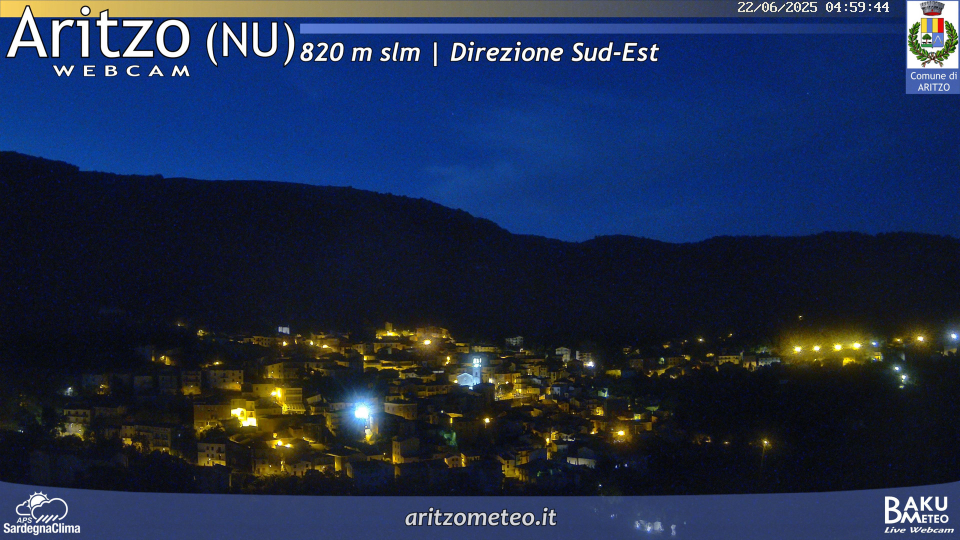 time-lapse frame, Aritzo webcam