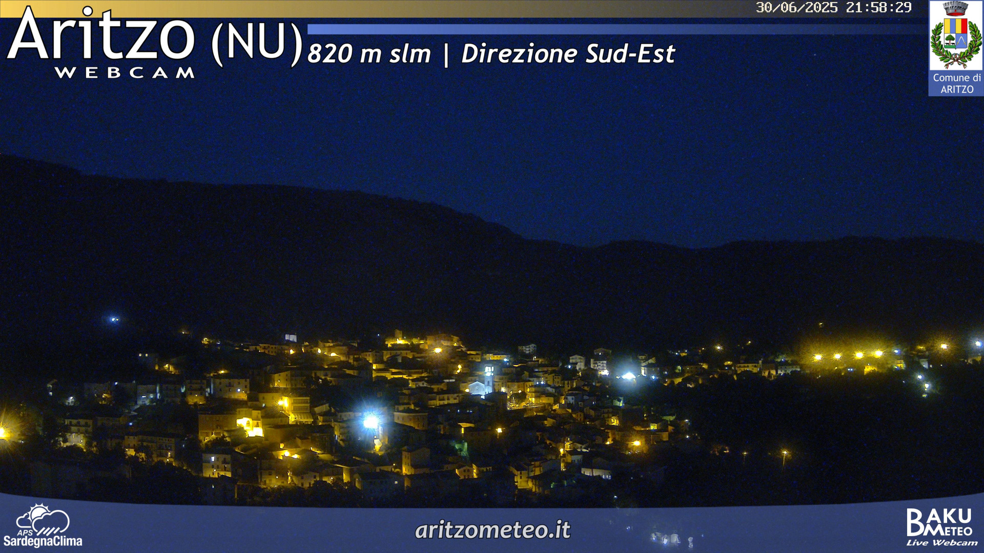 time-lapse frame, Aritzo webcam
