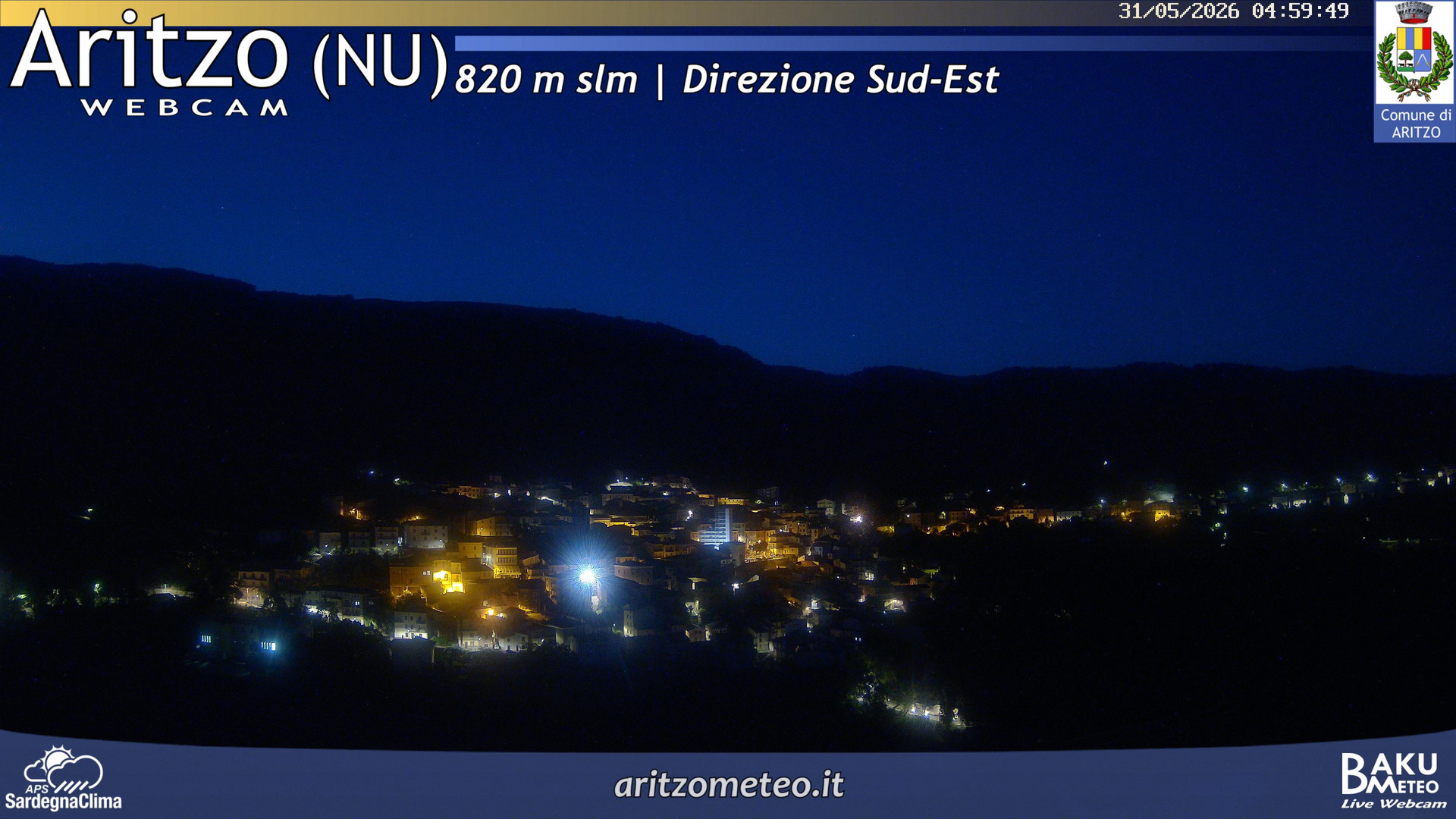 time-lapse frame, Aritzo webcam