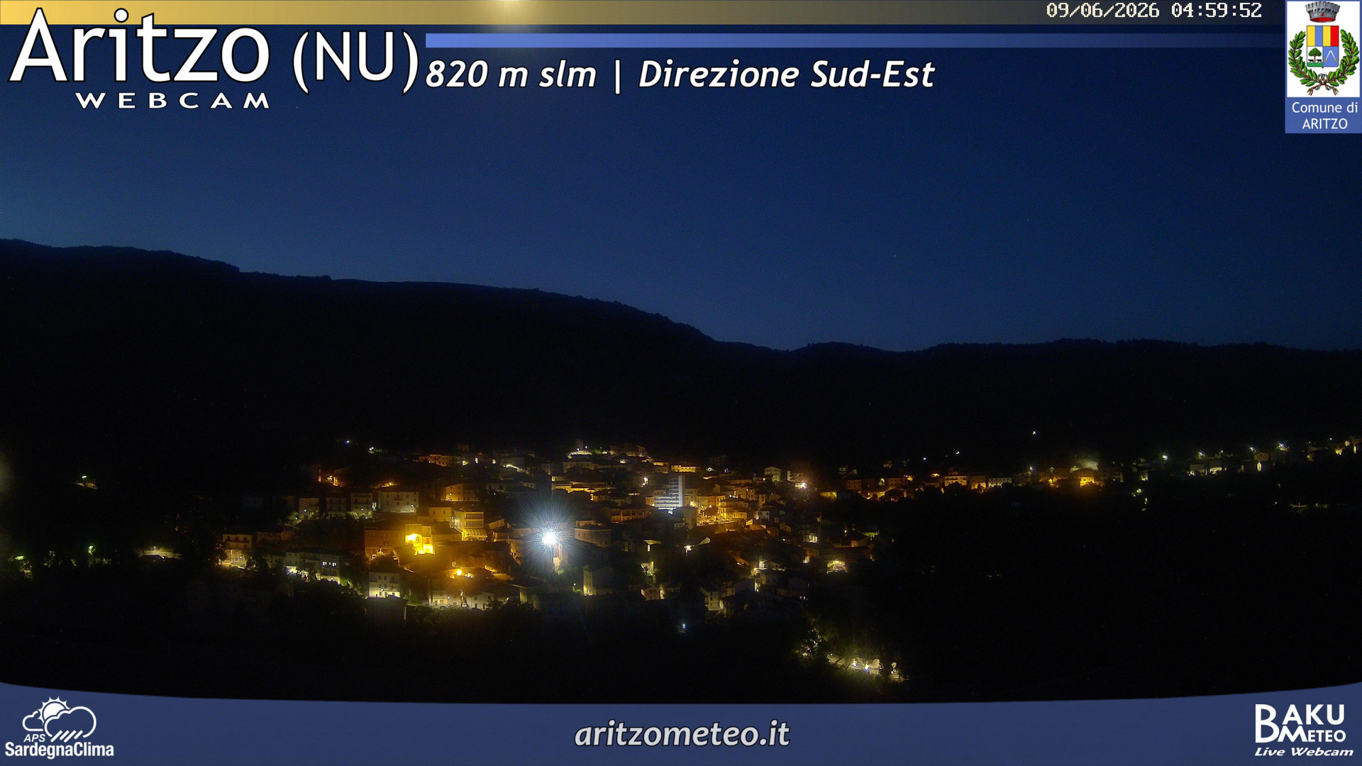 time-lapse frame, Aritzo webcam