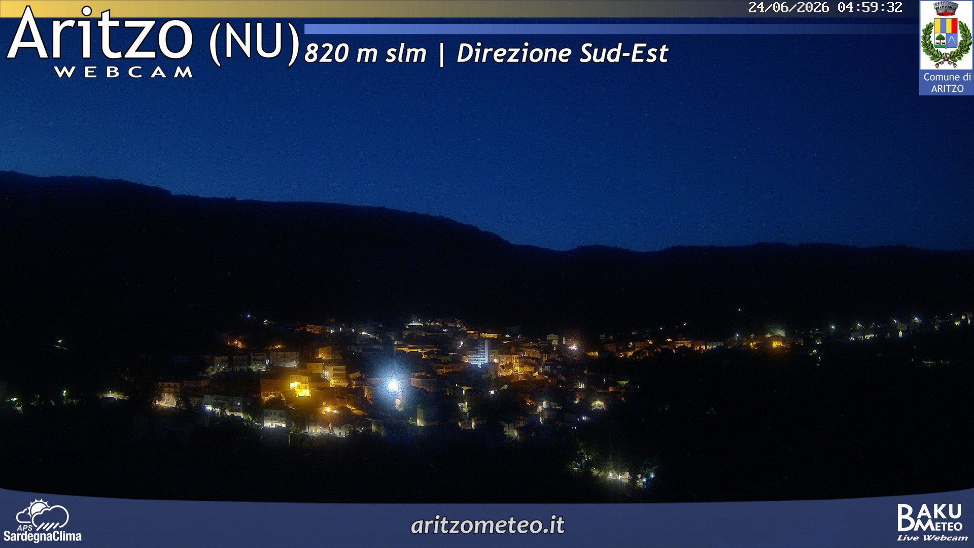 time-lapse frame, Aritzo webcam