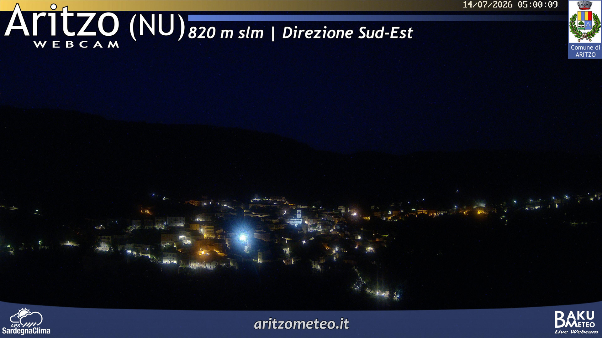 time-lapse frame, Aritzo webcam