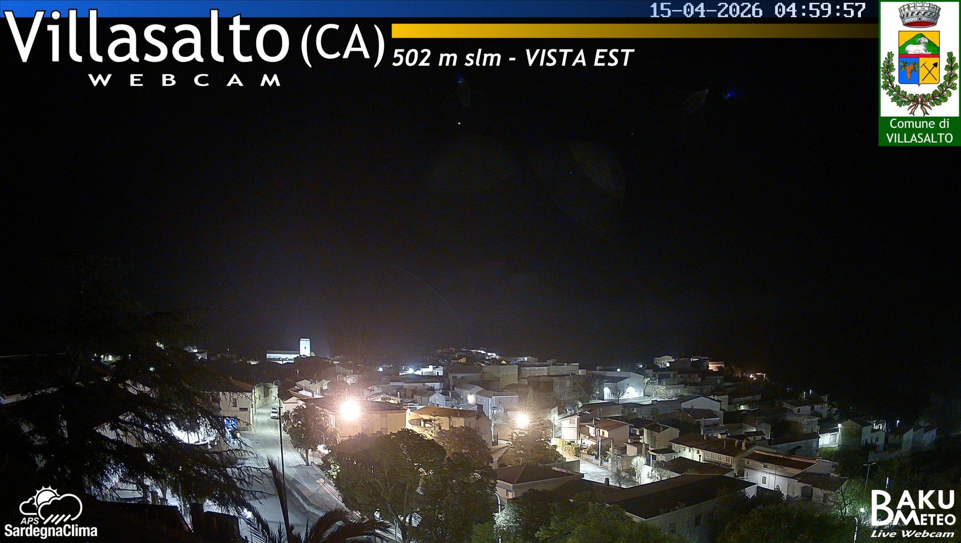 time-lapse frame, Villasalto Comune webcam