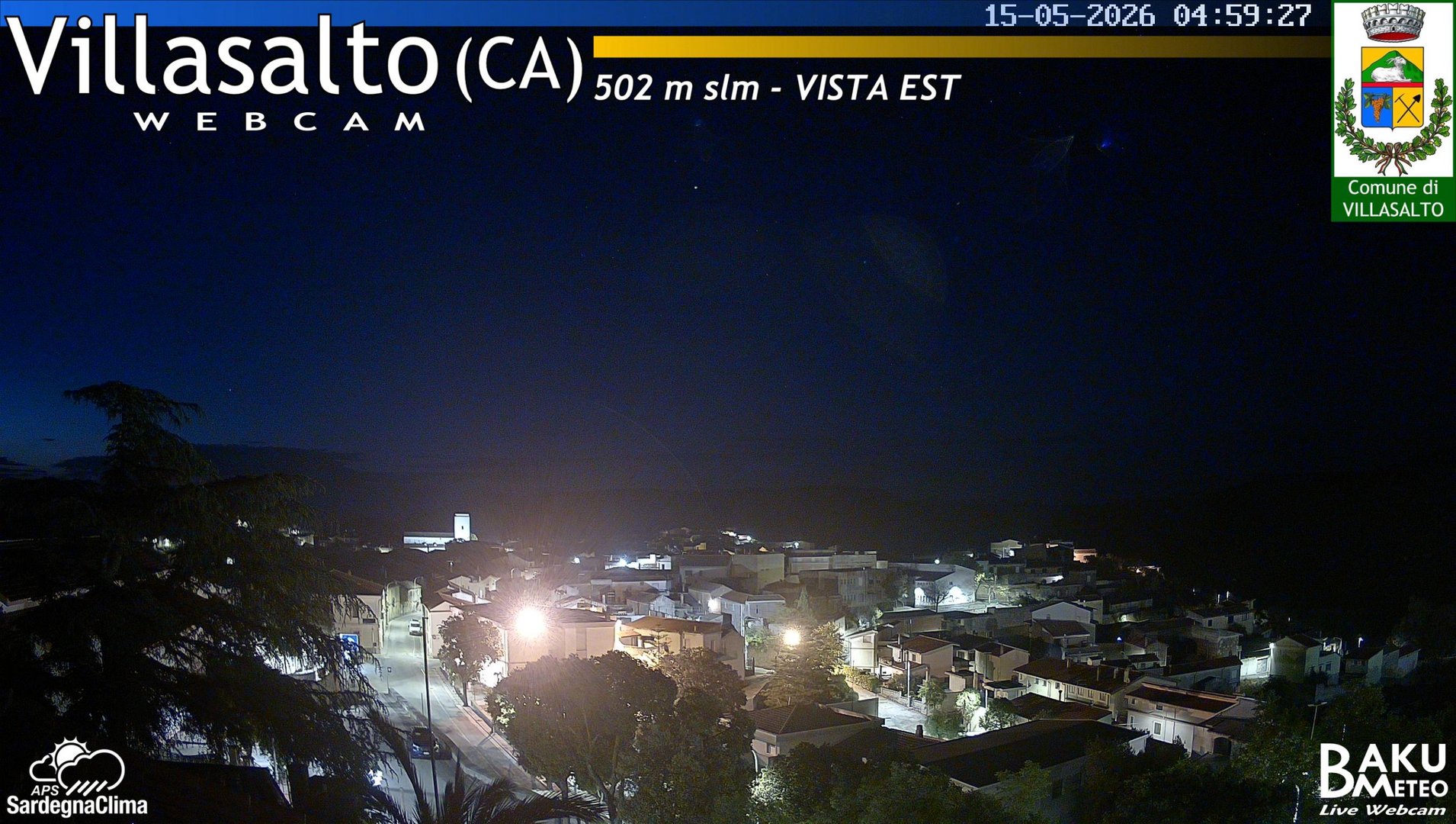 time-lapse frame, Villasalto Comune webcam