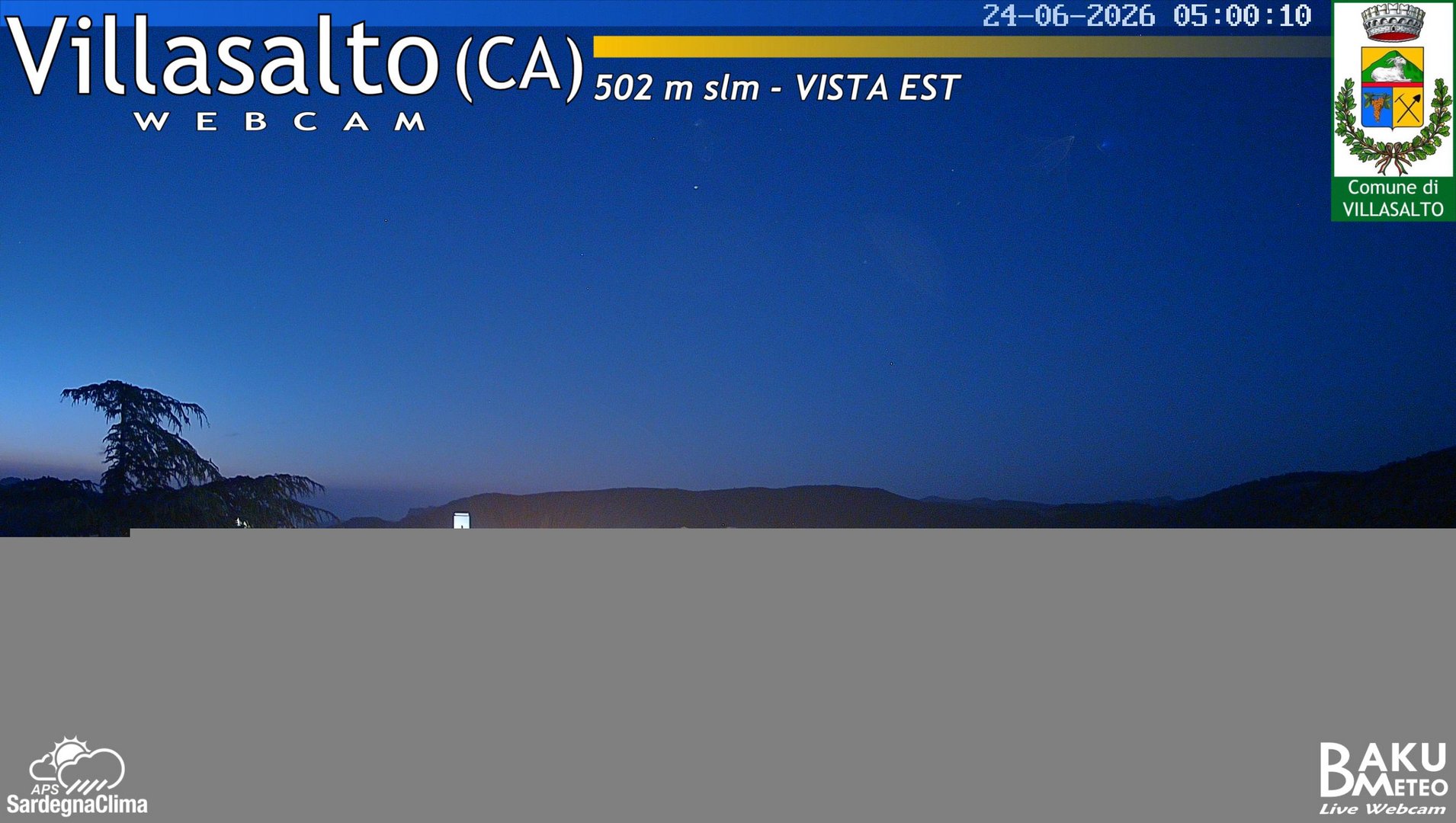 time-lapse frame, Villasalto Comune webcam
