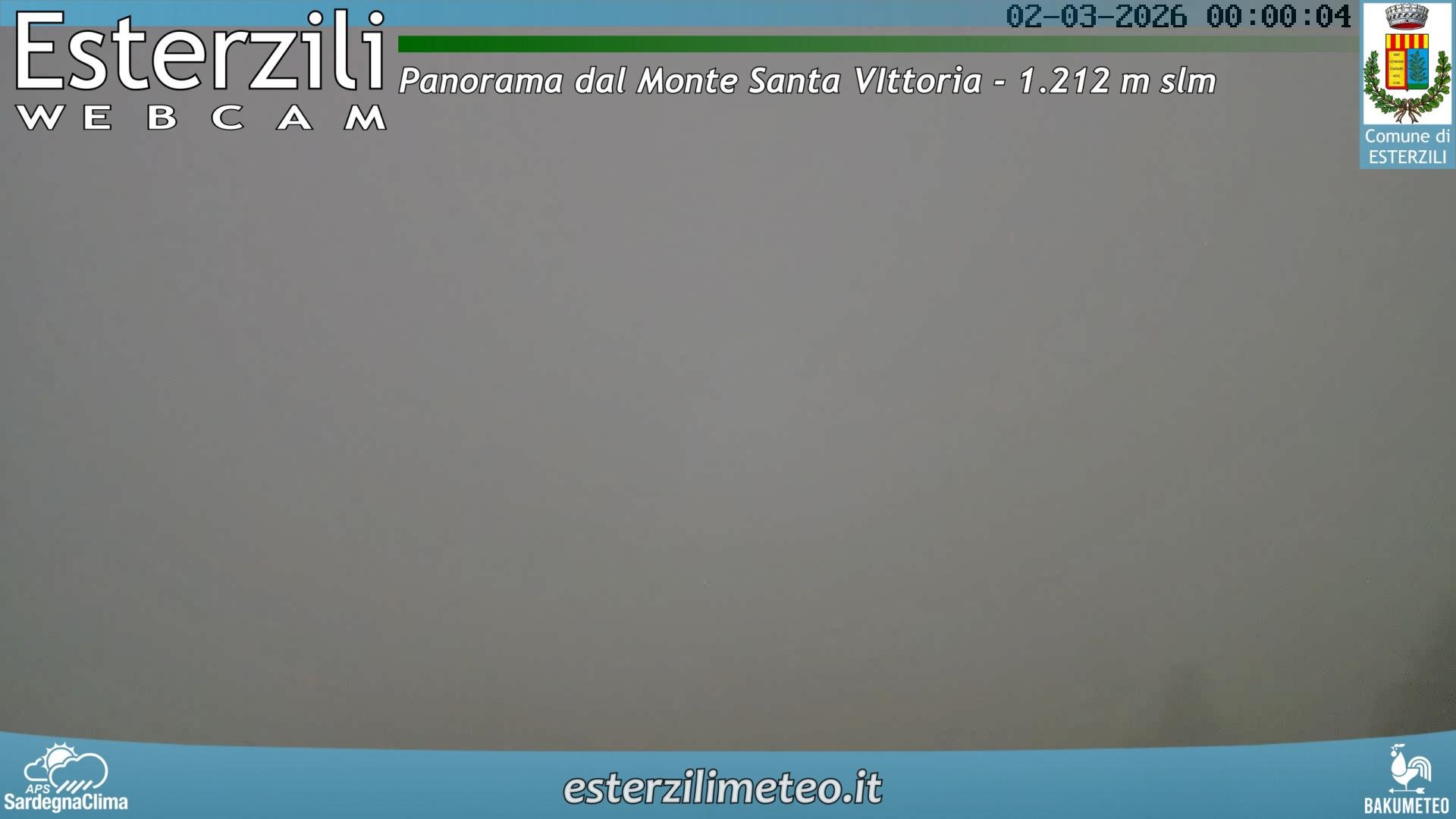 time-lapse frame, Monte Santa Vittoria webcam