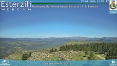 view from Monte Santa Vittoria on 2026-04-27