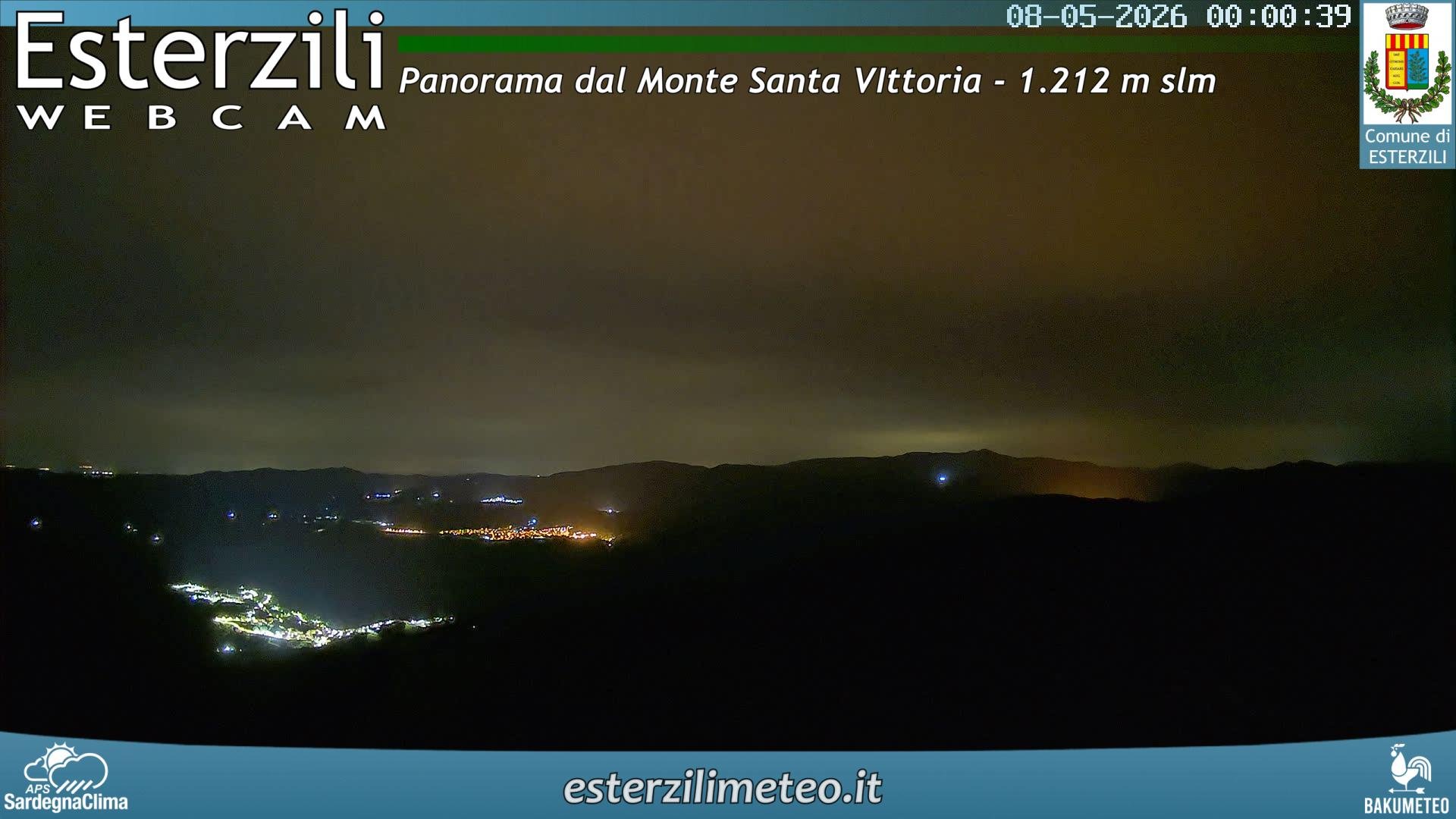 time-lapse frame, Monte Santa Vittoria webcam