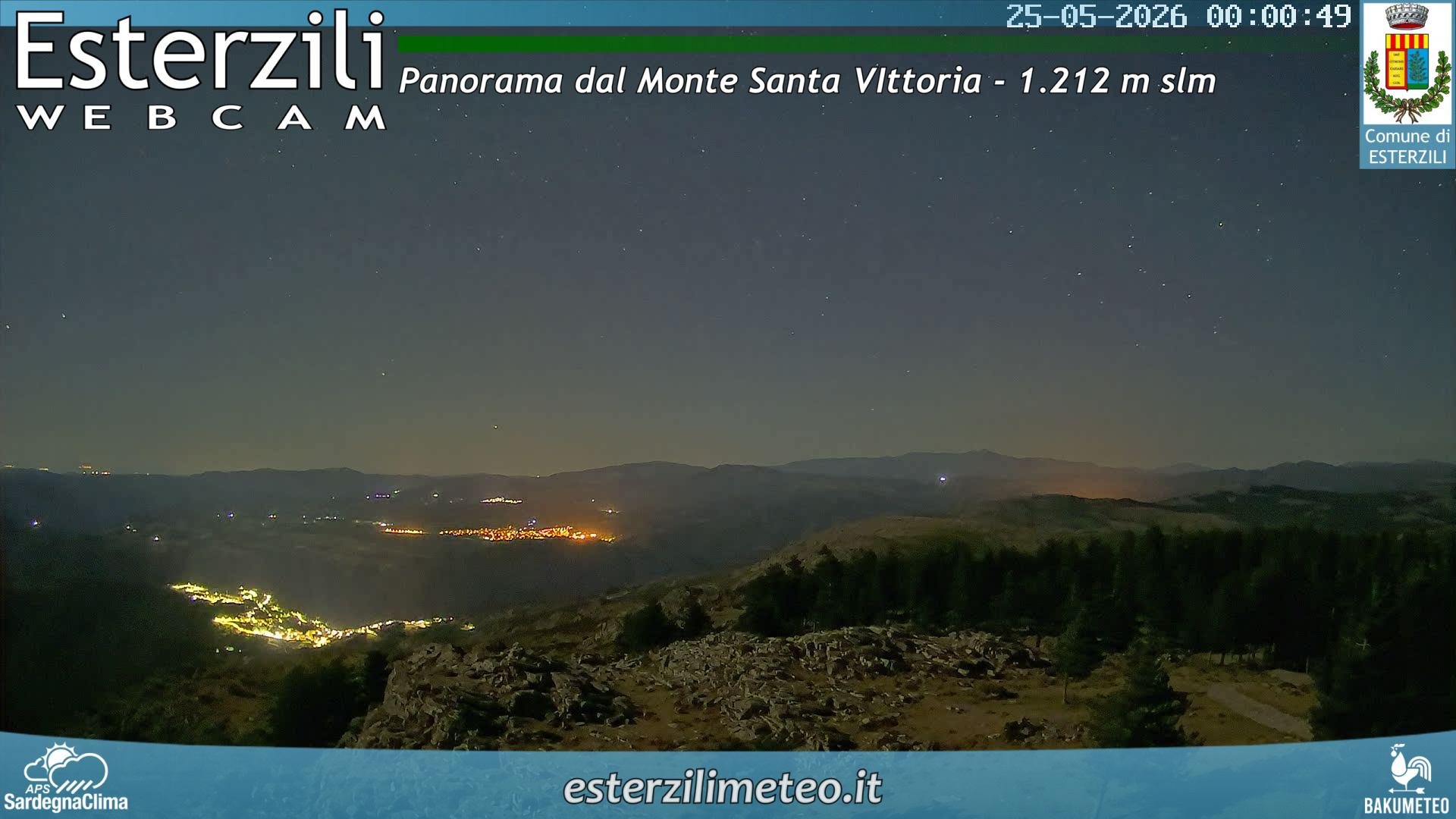 time-lapse frame, Monte Santa Vittoria webcam