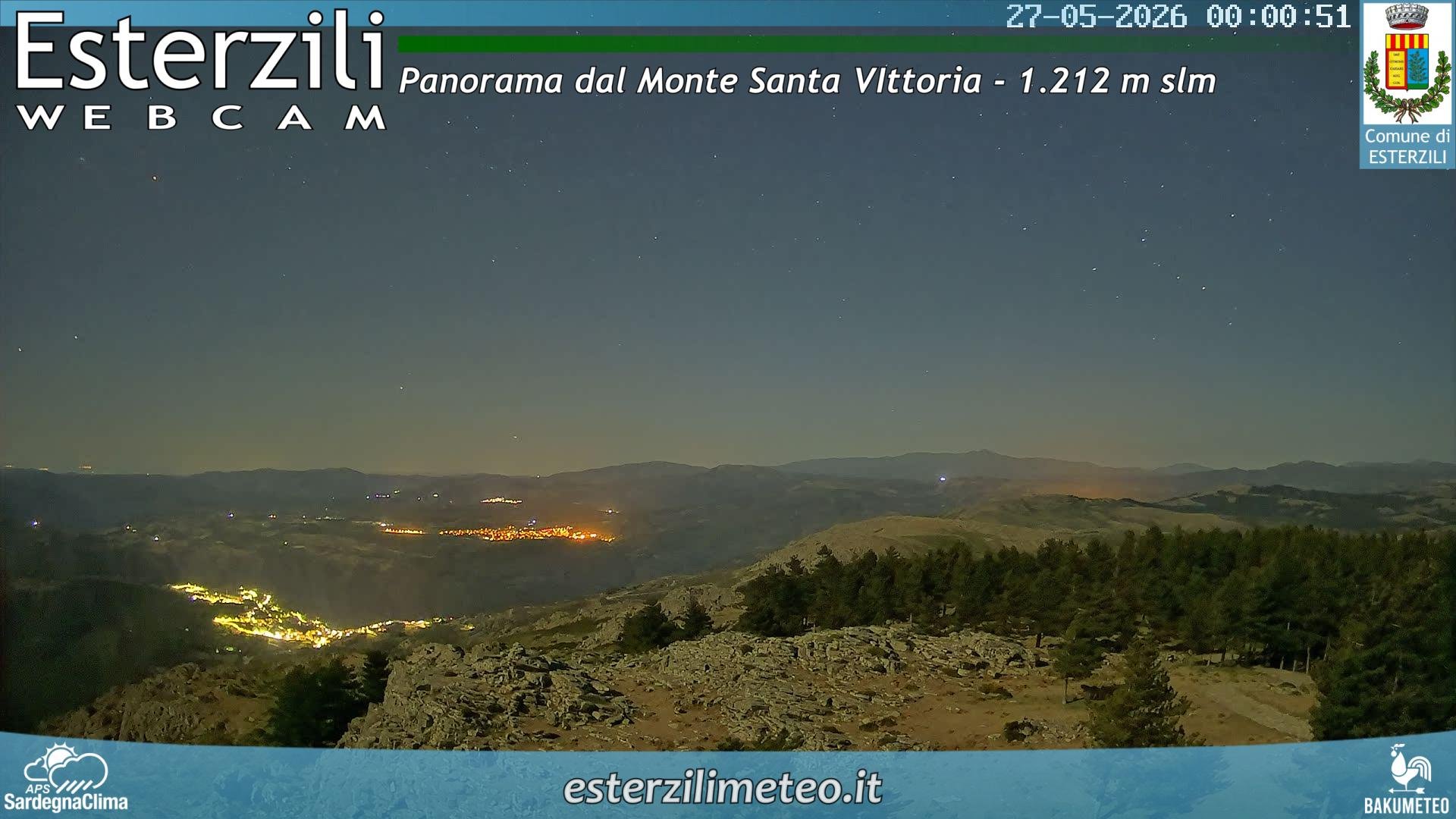 time-lapse frame, Monte Santa Vittoria webcam