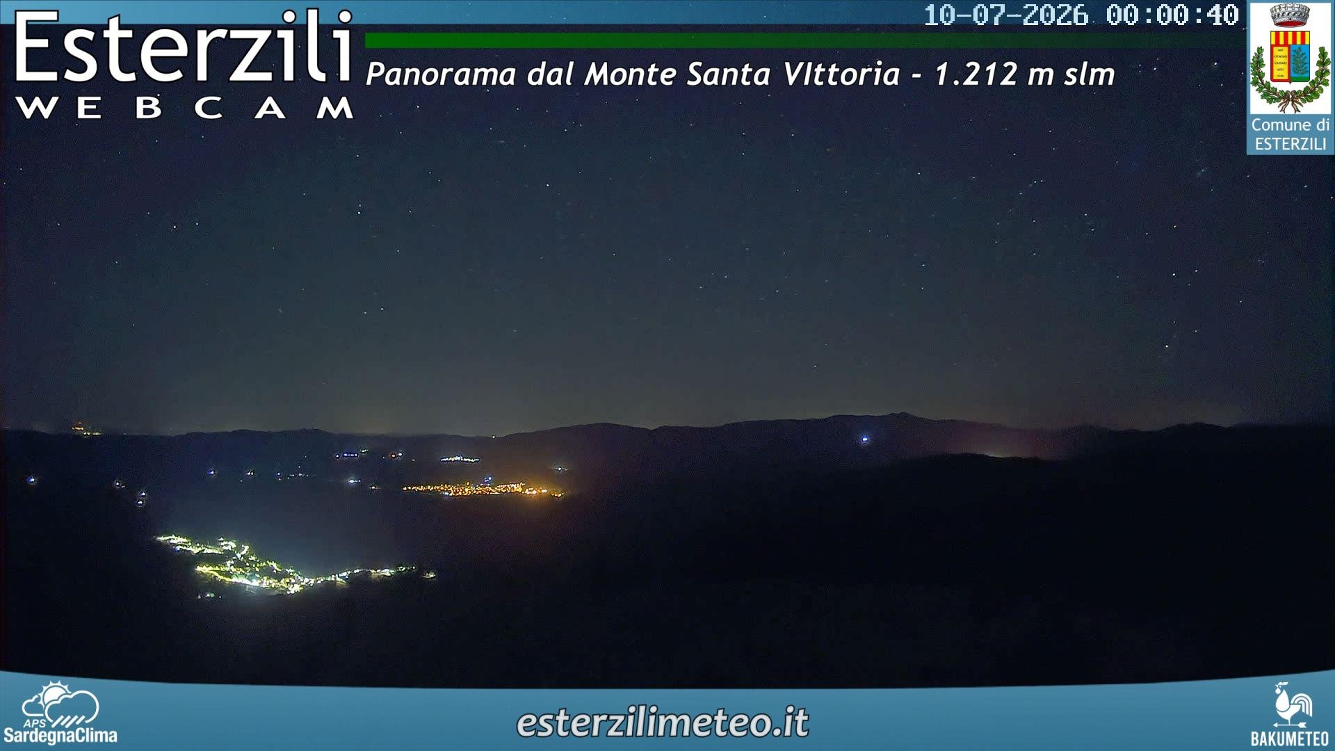 time-lapse frame, Monte Santa Vittoria webcam