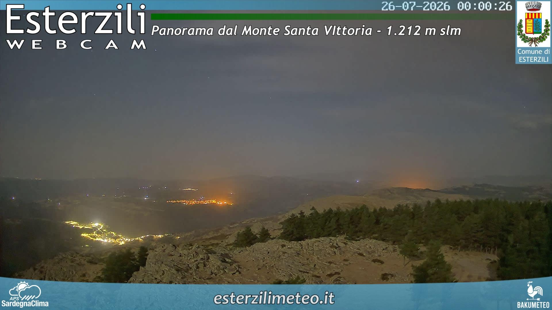 time-lapse frame, Monte Santa Vittoria webcam