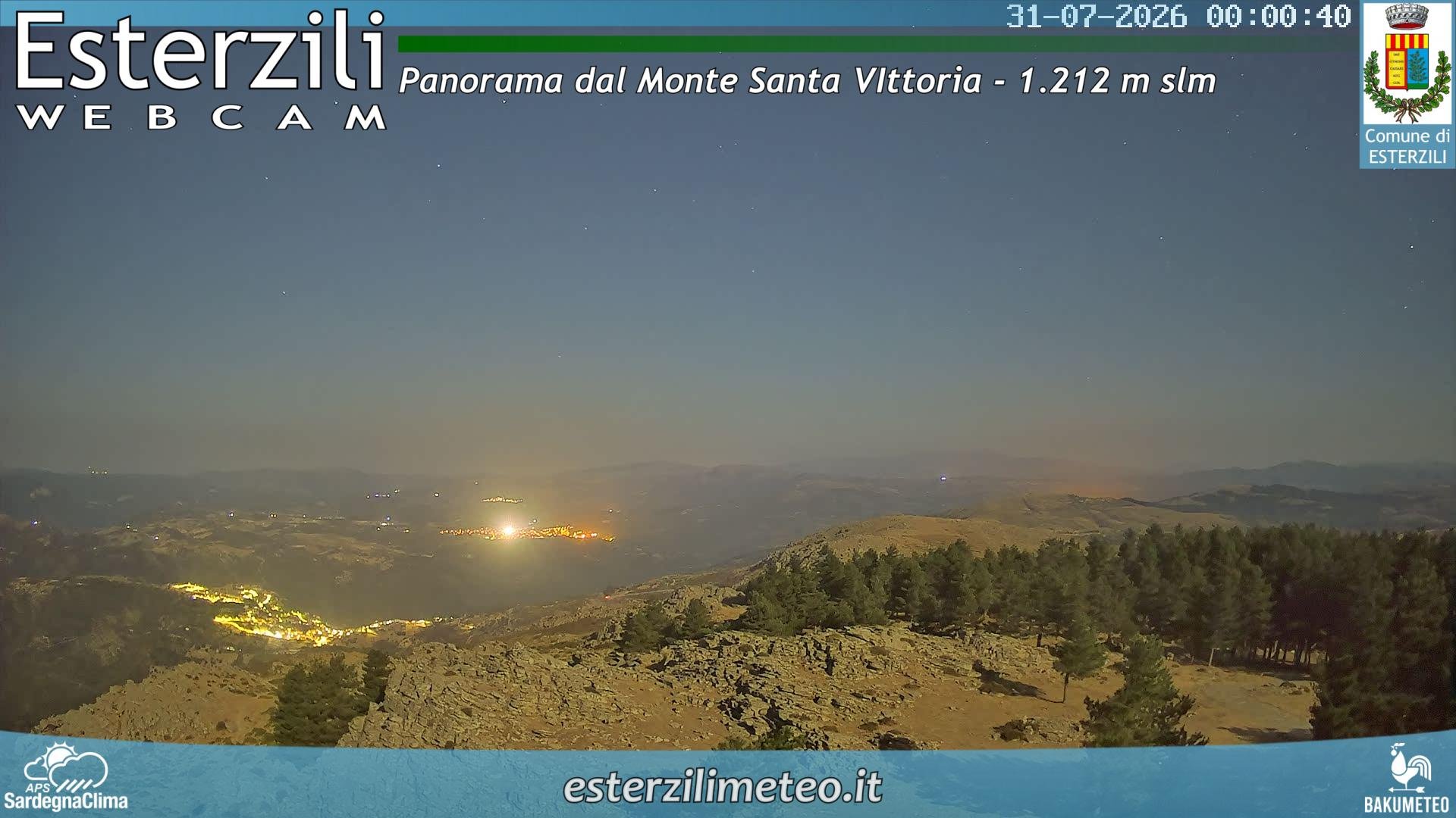 time-lapse frame, Monte Santa Vittoria webcam