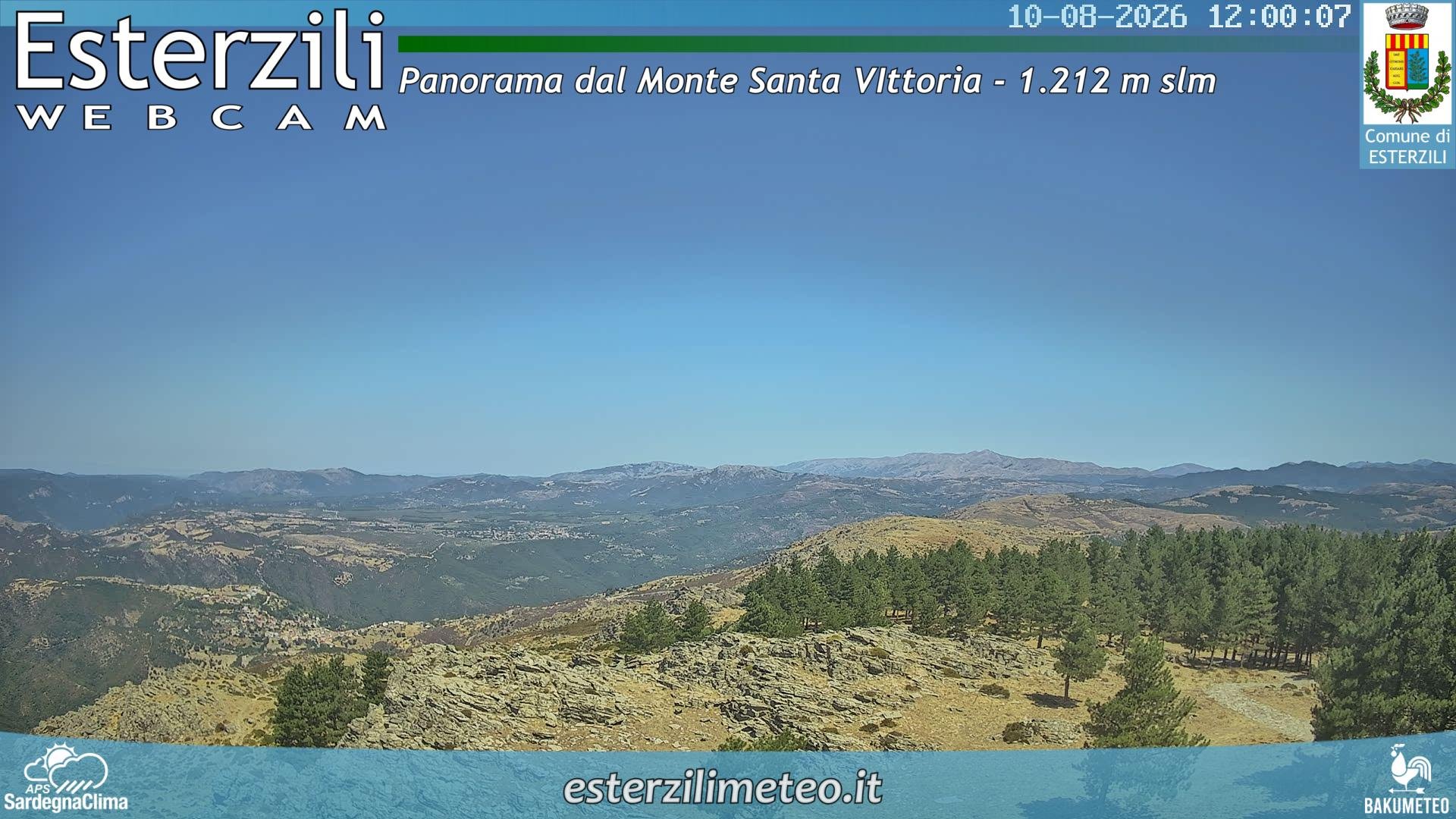 view from Monte Santa Vittoria on 2026-08-10