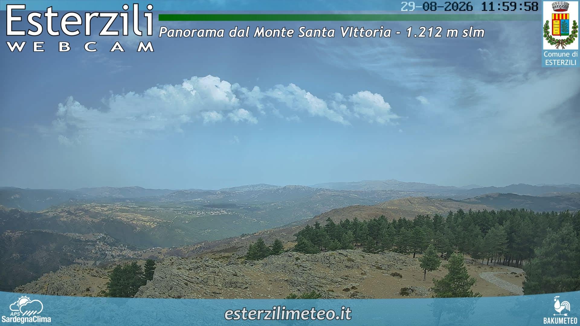 view from Monte Santa Vittoria on 2026-08-29