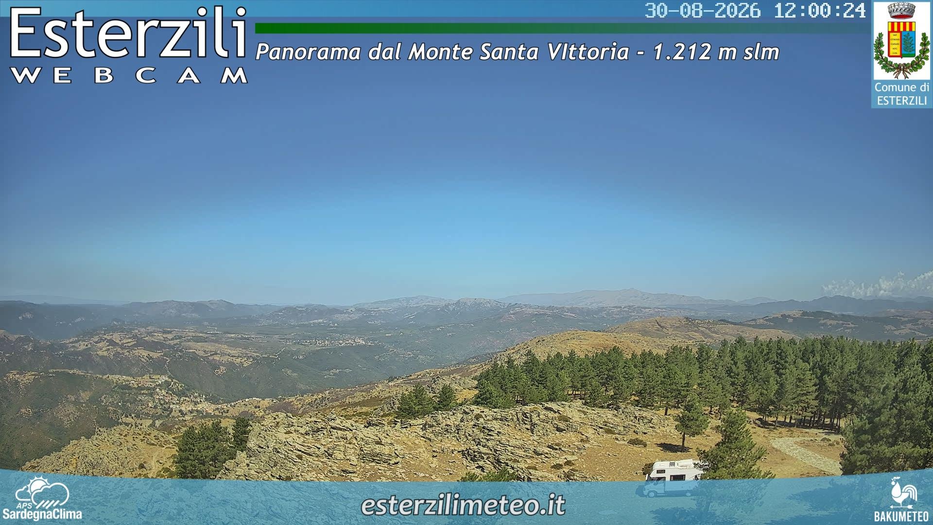 view from Monte Santa Vittoria on 2026-08-30