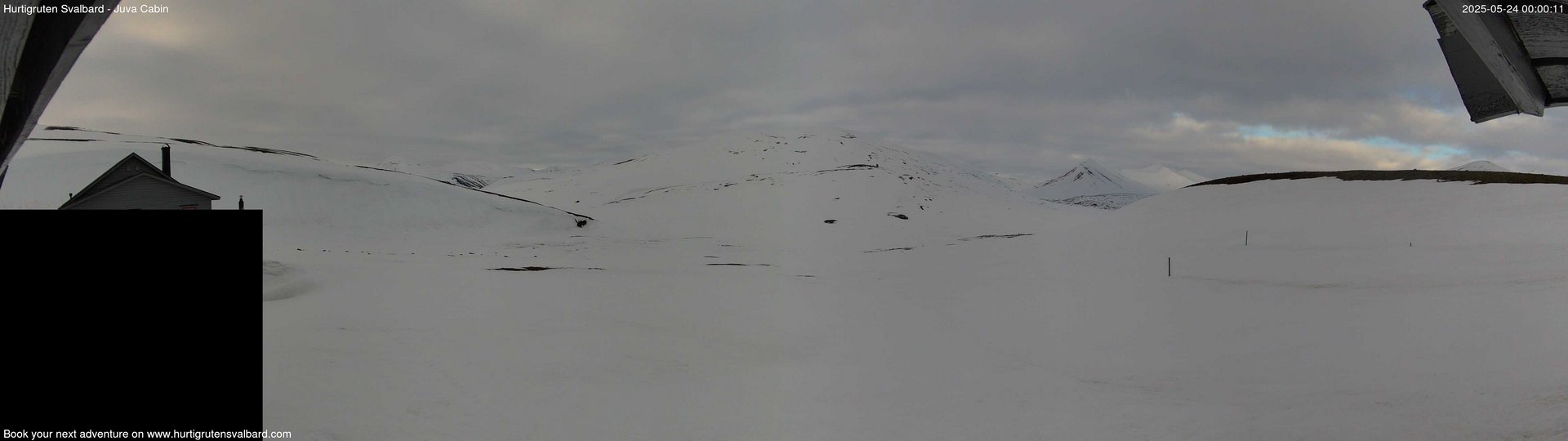 time-lapse frame, Hurtigruten Svalbard - Brentskaret webcam