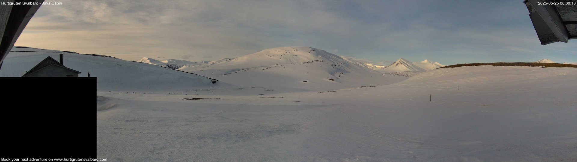 time-lapse frame, Hurtigruten Svalbard - Brentskaret webcam